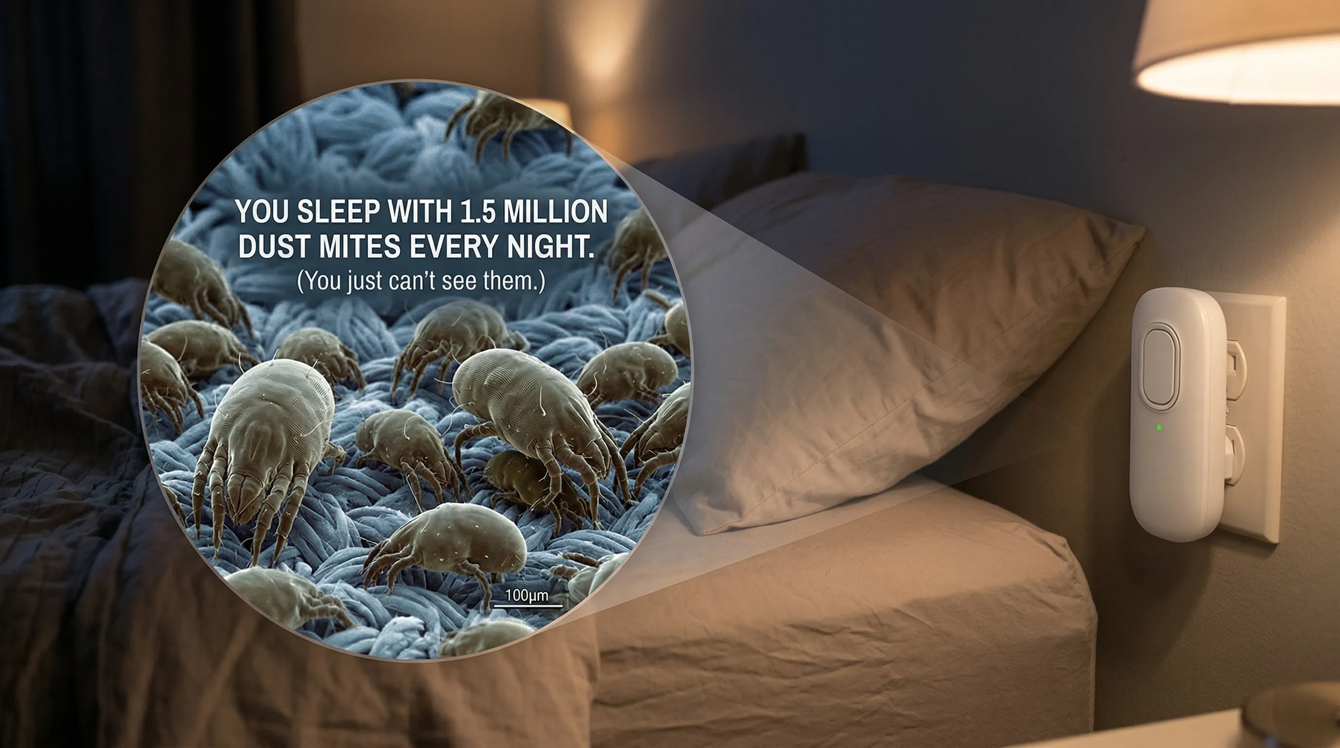 Dust mites in mattress revealed